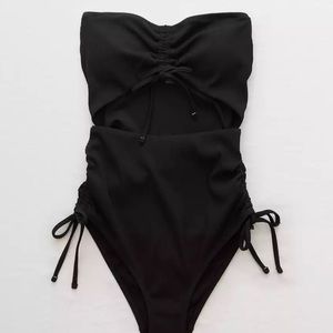Aerie ribbed cutout one piece swimsuit